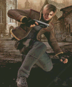 Resident Evil 4 Leon Kennedy Diamond Paintings