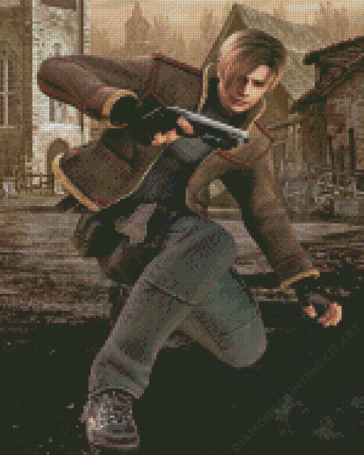 Resident Evil 4 Leon Kennedy Diamond Paintings