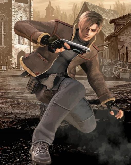 Resident Evil 4 Leon Kennedy Diamond Paintings