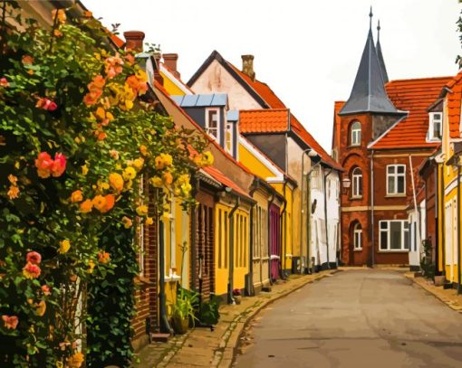 Ribe Town Diamond Paintings