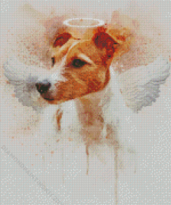 Russell Terrier Dog Angel Diamond Paintings