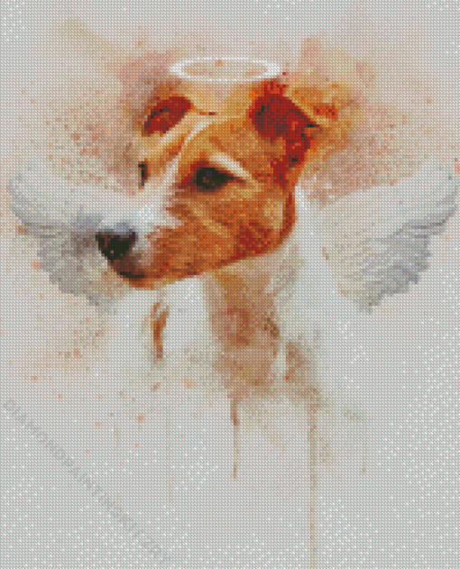 Russell Terrier Dog Angel Diamond Paintings