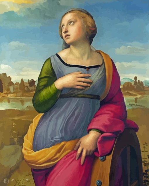 Saint Catherine Of Alexandria Raphael Diamond Paintings