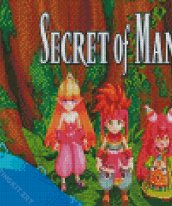 Secret Of Mana Poster Diamond Paintings