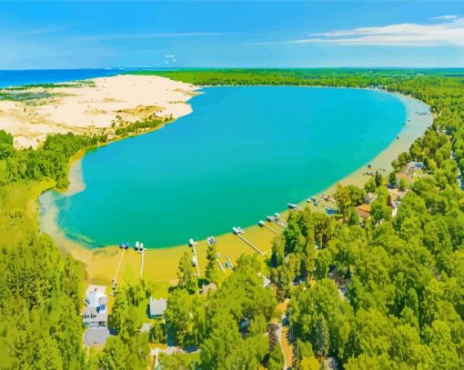 Silver Lake Michigan USA Diamond Paintings