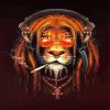 Smoking Lion Diamond Paintings