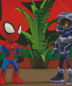 Spidey And His Amazing Friends Animation Diamond Paintings