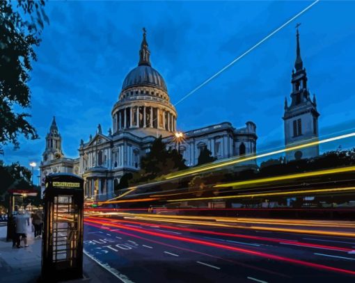 St Pauls Cathedral At Night Diamond Paintings