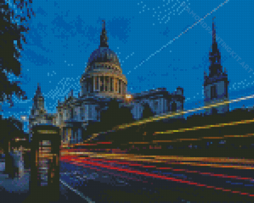 St Pauls Cathedral At Night Diamond Paintings