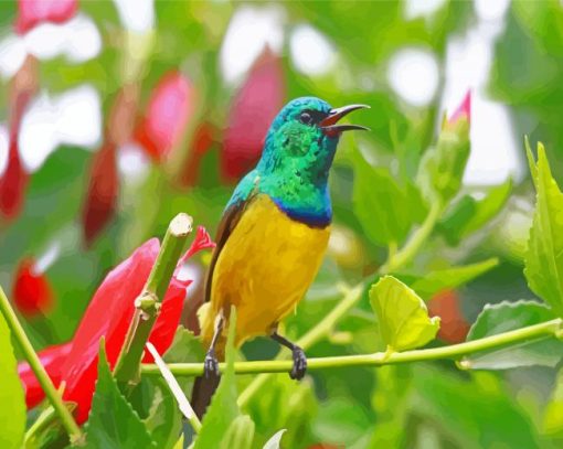 Sunbird Bird Diamond Paintings