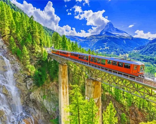 Swiss Bernina Express Diamond Paintings