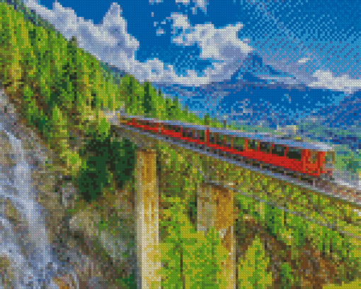 Swiss Bernina Express Diamond Paintings