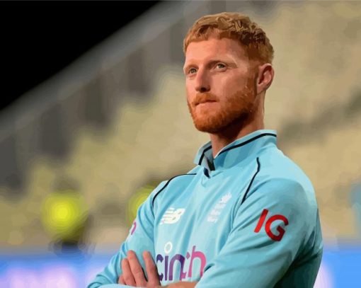 The Cricketer Ben Stokes Diamond Paintings