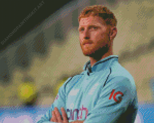 The Cricketer Ben Stokes Diamond Paintings