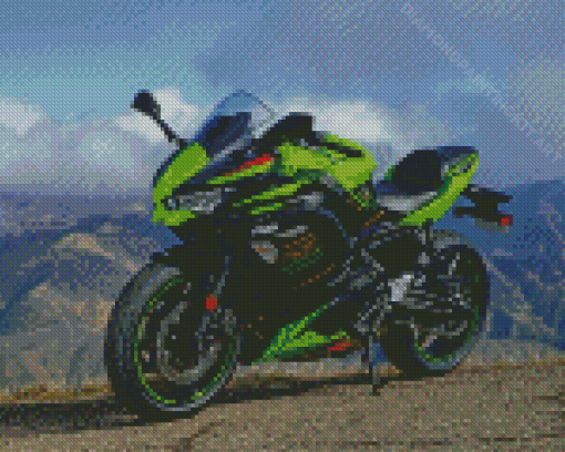 The Kawasaki Ninja Motorcycle Diamond Paintings