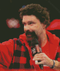 The Retired Professional Wrestler Mick Foley Diamond Paintings