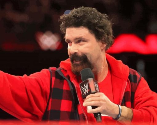 The Retired Professional Wrestler Mick Foley Diamond Paintings