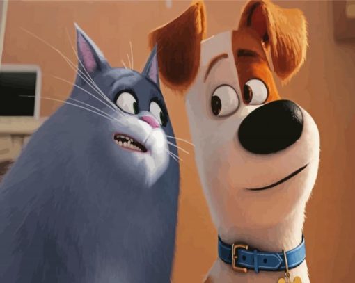 The Secret Life Of Pets Dog And Cat Characters Diamond Paintings