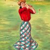 The Woman Golfer Diamond Paintings