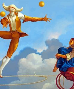 The Juggler Art Diamond Paintings