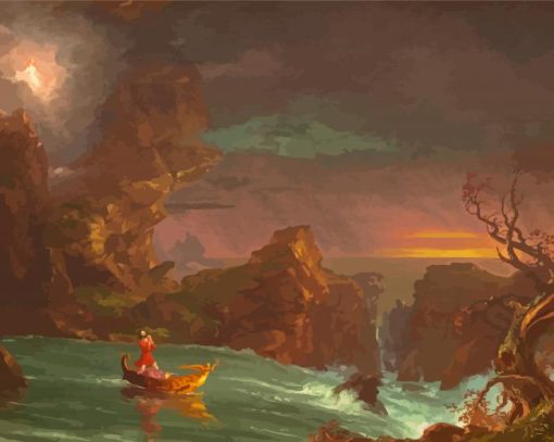 Thomas Cole The Voyage Of Life Diamond Paintings