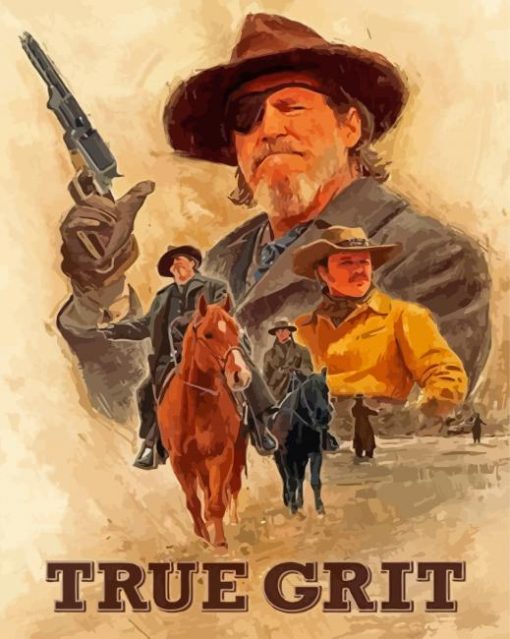 True Grit American Western Film Diamond Paintings