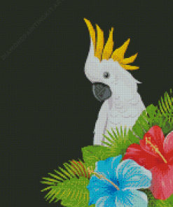 Umbrella Cockatoo Bird Diamond Paintings