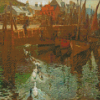 Vintage Tarbert Harbour Art Diamond Paintings