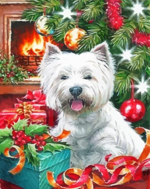 Westie Christmas Diamond Paintings