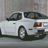 White Porsche 944 Turbo Diamond Paintings