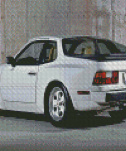 White Porsche 944 Turbo Diamond Paintings