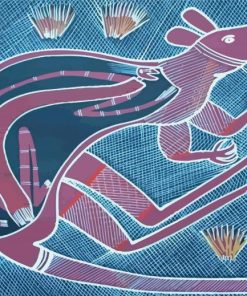 Aboriginal Australian Kangaroo Art Diamond Paintings