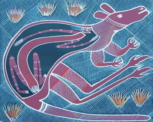 Aboriginal Australian Kangaroo Art Diamond Paintings