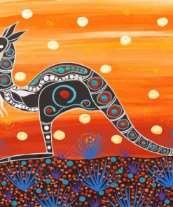 Aboriginal Australian Kangaroo Diamond Paintings