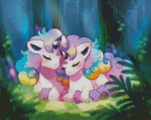 Aesthetic Galar Ponyta Diamond Paintings