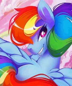 Aesthetic Rainbow Dash Animation Diamond Paintings