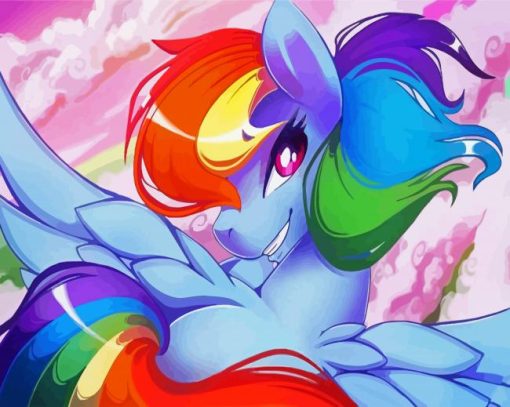 Aesthetic Rainbow Dash Animation Diamond Paintings