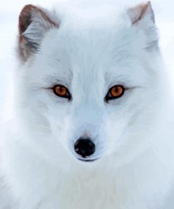 Aesthetic Polar Fox Art Diamond Paintings