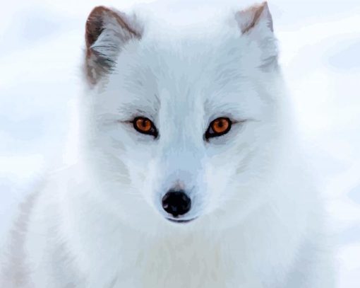 Aesthetic Polar Fox Art Diamond Paintings