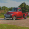 Aesthetic Red 51 Chevy Truck Diamond Paintings