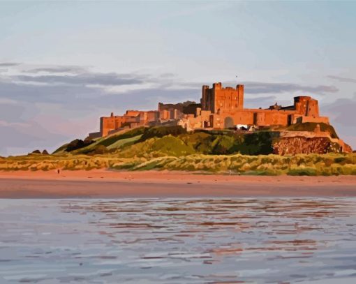 Bamburgh Castle Seahouses Diamond Paintings