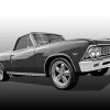 Black And White 66 El Camino Diamond Paintings