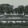 Black And White Formal Garden Diamond Paintings