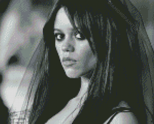 Black And White Jenna Ortega Actress Diamond Paintings