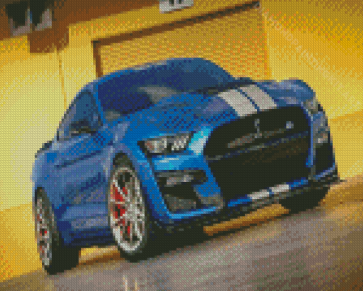 Blue Shelby Mustang Diamond Paintings