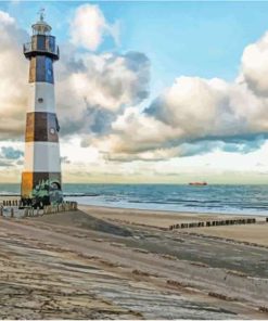 Breskens Netherlands Lighthouse Diamond Paintings