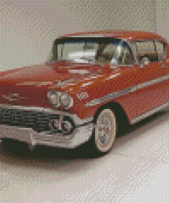 Brown 1958 Chevy Impala Diamond Paintings