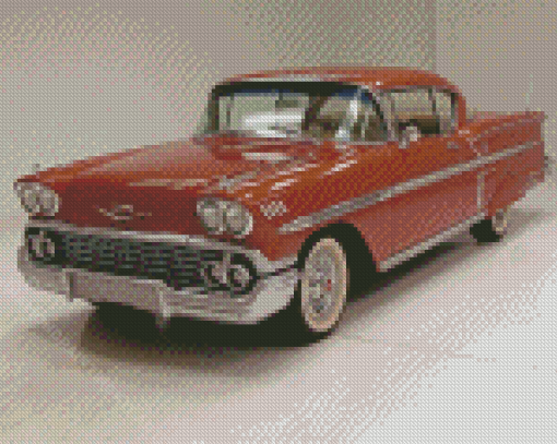 Brown 1958 Chevy Impala Diamond Paintings