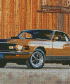 Brown Mustang Mach 1 Diamond Paintings