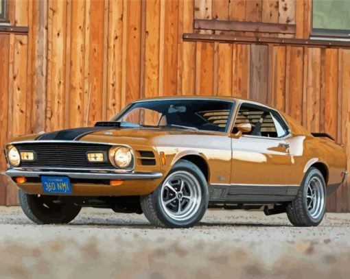 Brown Mustang Mach 1 Diamond Paintings